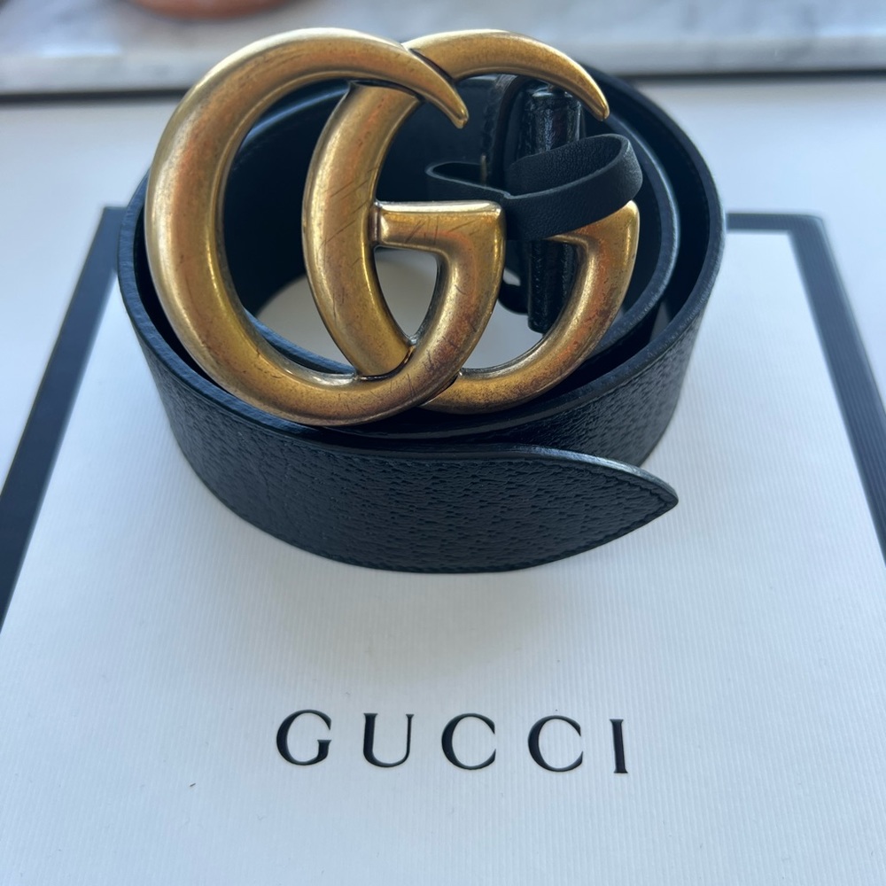 Gucci Buckle Belt - Black 80/32